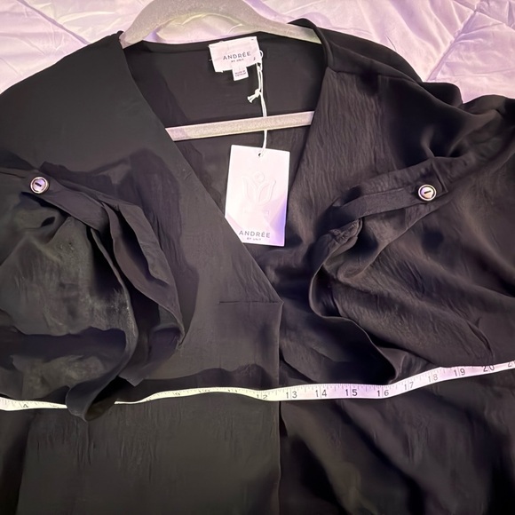 Andrew by unit Elegant Black Women's Top - Picture 8 of 8